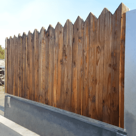 Barrière de sécurité KLOSTAB - Option bois vertical en pointe