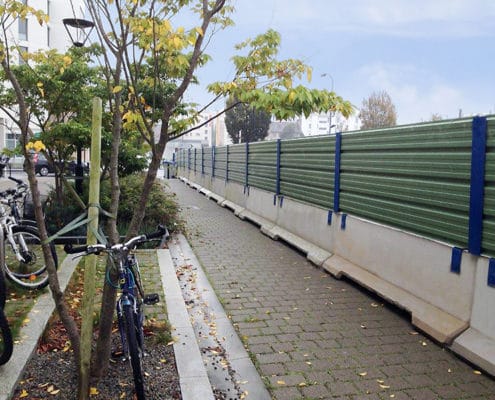 Barrière de sécurité KLOSTAB - Obstruction temporaire d'un terrain public à Nantes (44)