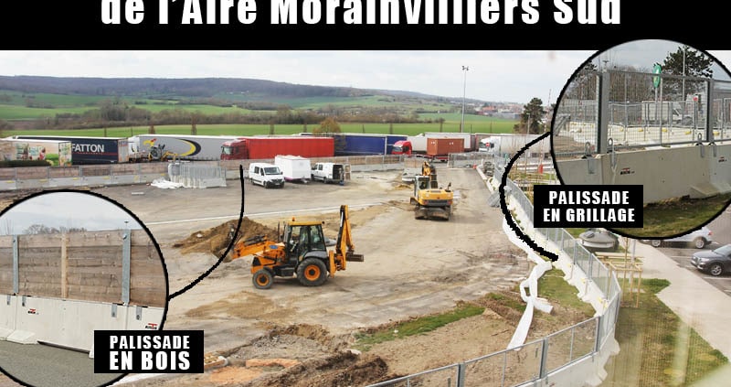 Fermeture complet du chantier de l'Aire Morainvilliers Sud